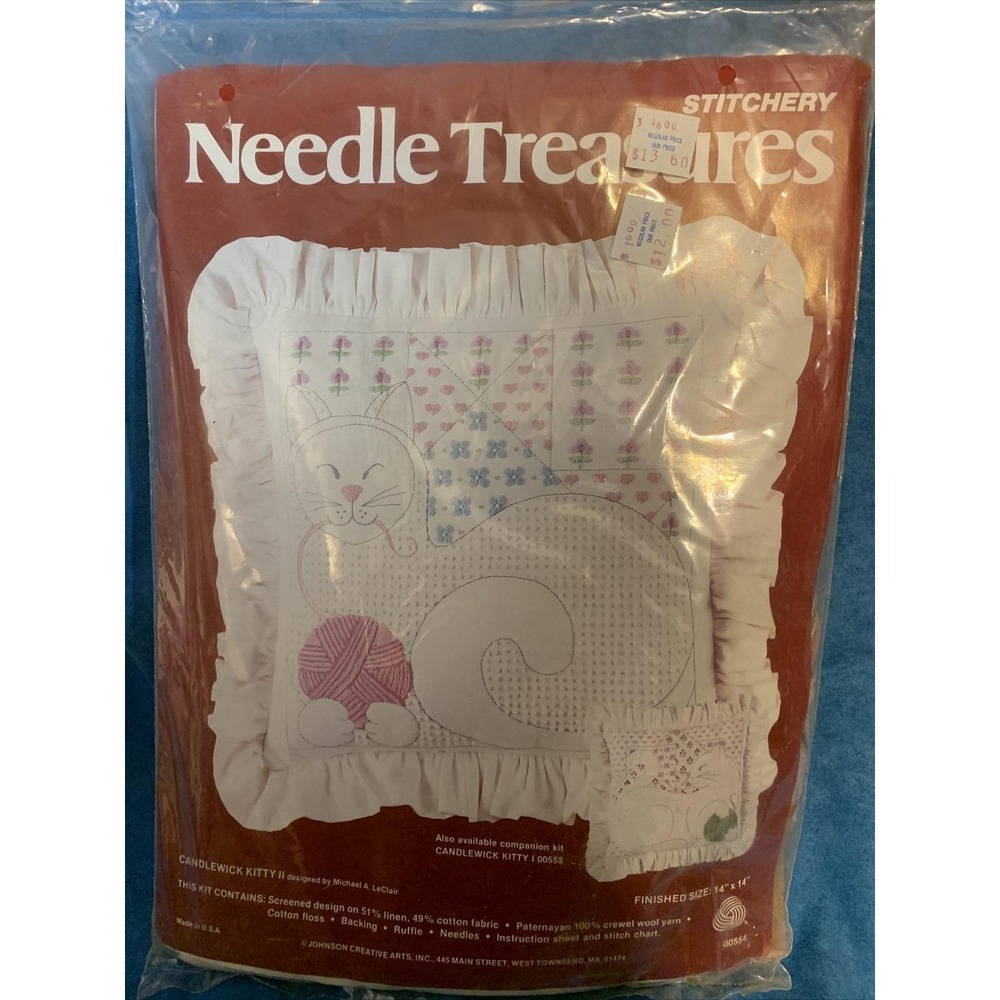 Stitchery Needlecraft Treasures Candlewick Kitty 2
